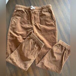 Janie and Jack Tan Corduroy Jogger Pants